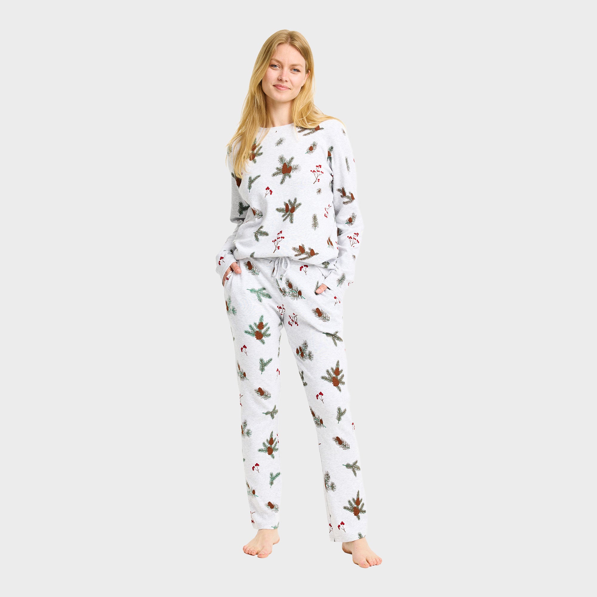 Den ribbede pyjamas - Dame